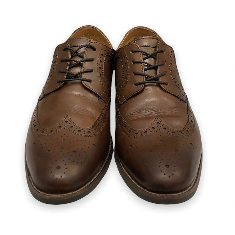 Florsheim Upgrade Wingtip Oxford Leather Dress Shoes 11.5 D Cognac Men’s‎